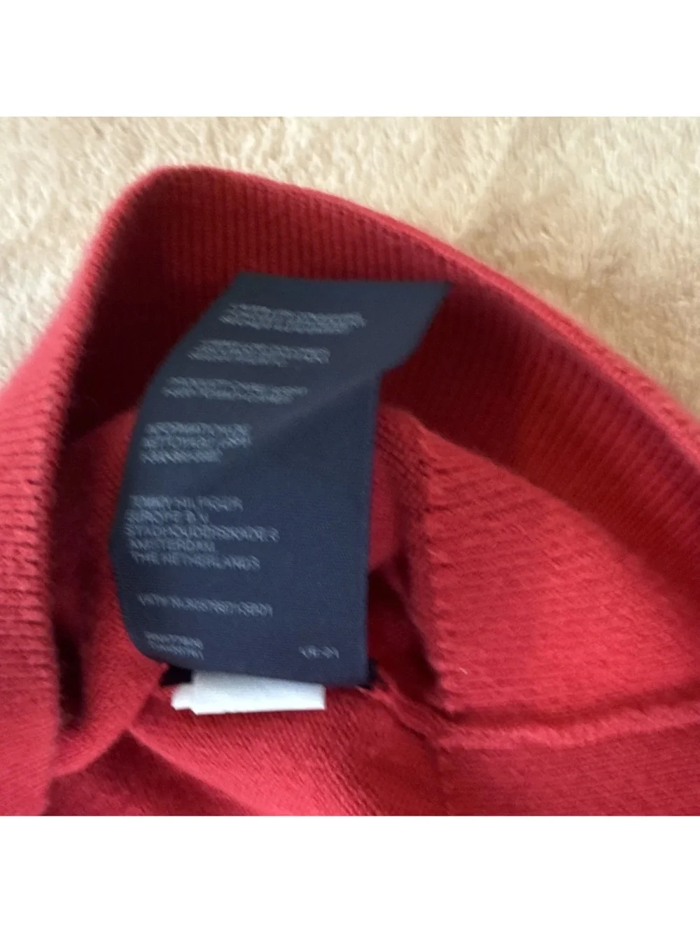 Tommy Hilfiger Men's Bright Red V-Neck Sweater